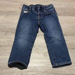 GAP Kids Dark Blue Denim Lined Jeans